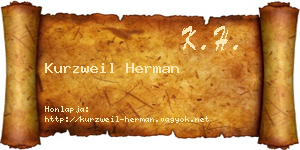 Kurzweil Herman névjegykártya